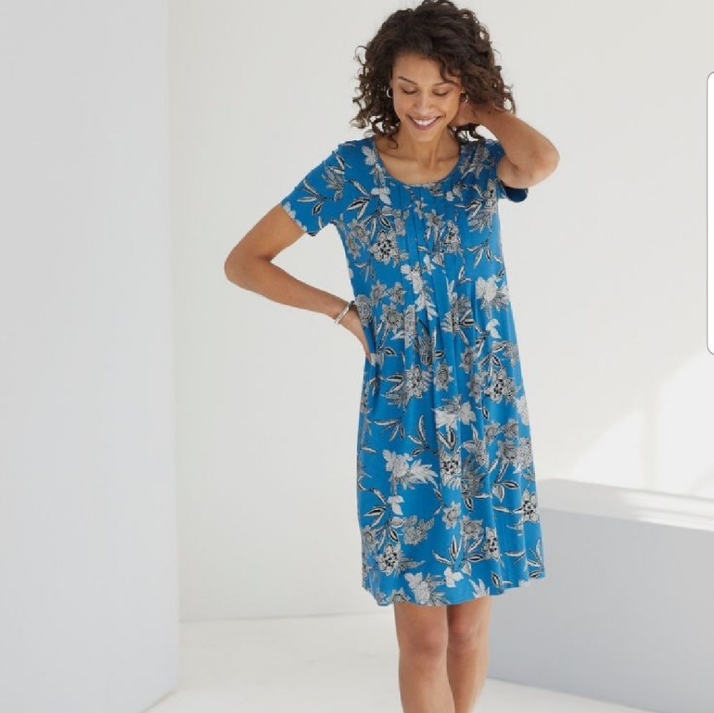 J.Jill Wearever Collection Soft-pleated dress